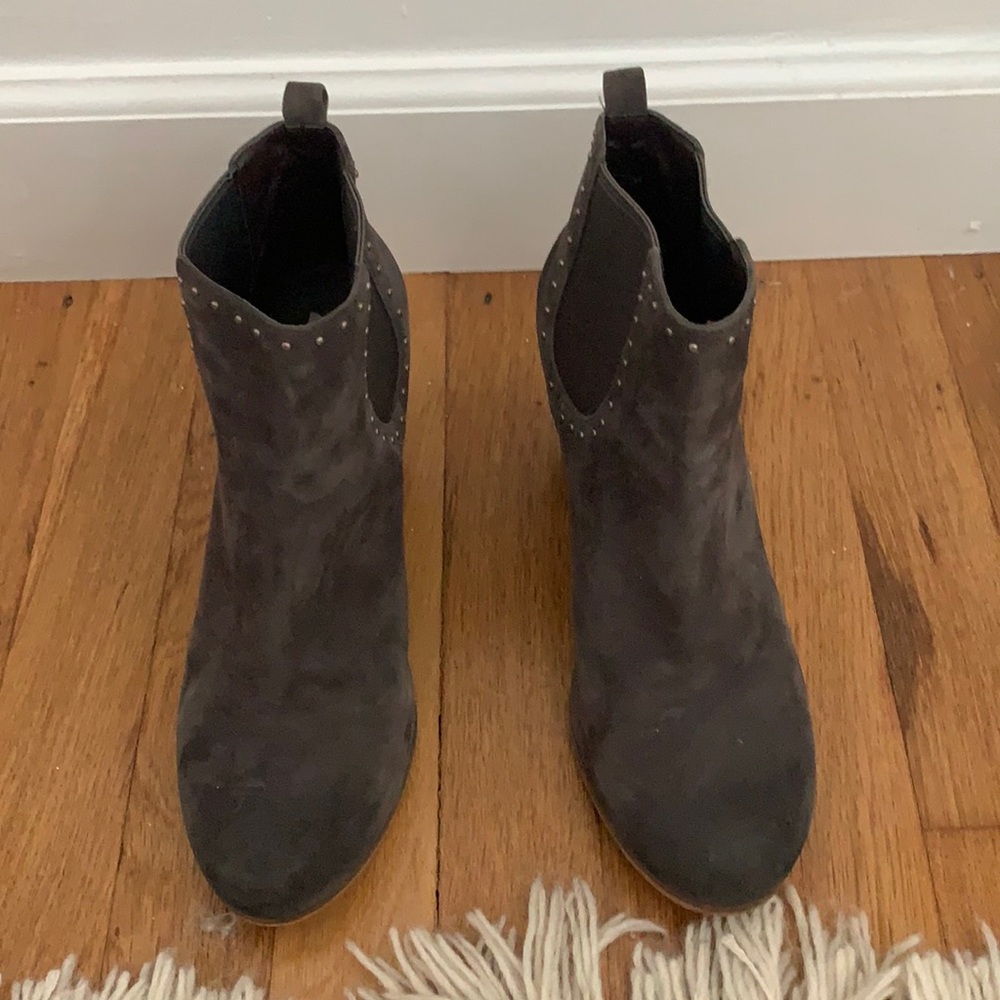 Bp grey suede booties